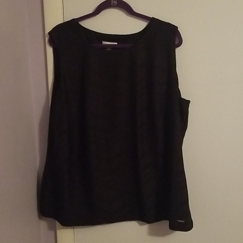 Calvin Klein Sleeveless Black Top